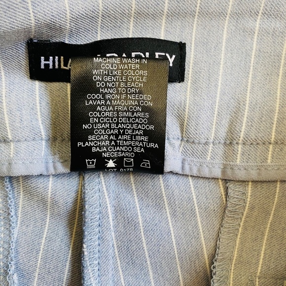Hilary Radley Ladies' Bermuda Shorts, Light Blue with White Stripes, SmaLL, NWT - Picture 13 of 13